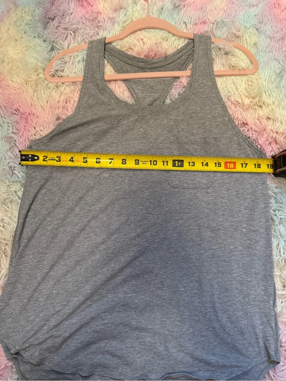 lululemon Yogi Racerback Tank - Heathered Grey - 10/12 Pima cotton